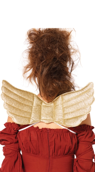 Mystical Golden Wings, Wing Costume Accessory, Felt Wings