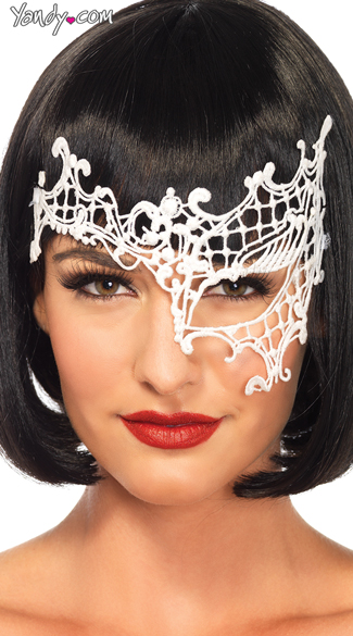 Venetian Lace Eye Mask, Daring Venetian Eye Mask, Laced Eye Mask, Masquerade Mask