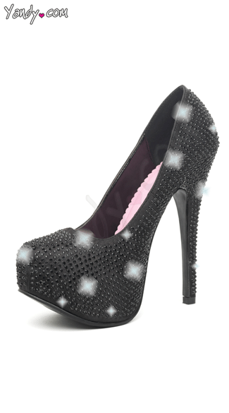 Couture Satin and Rhinestone Pump