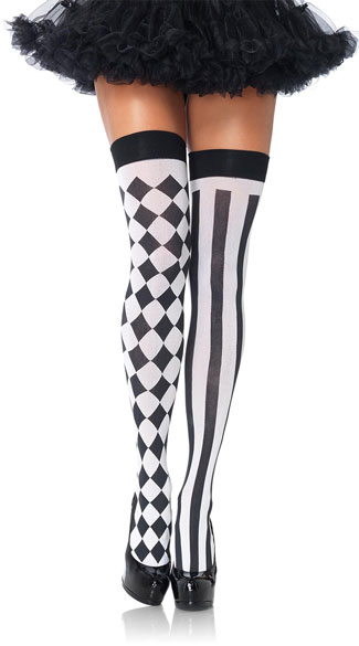 Harlequin Stockings, Jester Stockings