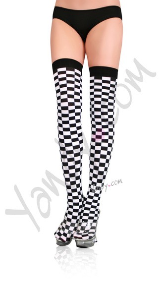 Eye Catching Checkered Stockings