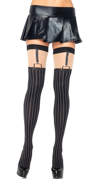 garter belt thigh high boots