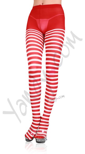 Plus Size Striped Sexy Tights Plus Size Opaque Pantyhose 4466