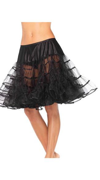 Mid Length Petticoat, Knee Length Petticoat
