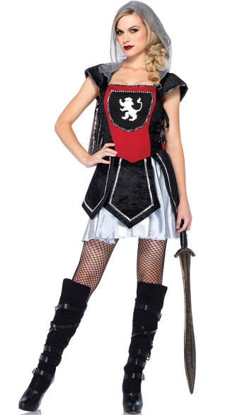 Sexy Knight Costume, Royal Knightess Costume, Womens Knight Costume