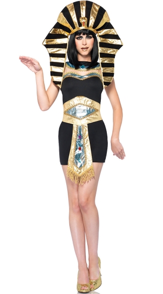 Sexy Pharaoh Costume Queen Tut Costume Egyptian Queen Costume 
