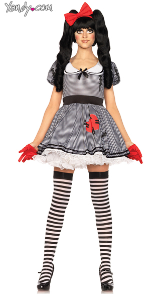 Wind Up Doll Costume, Doll Costume, Black and White Doll Costume