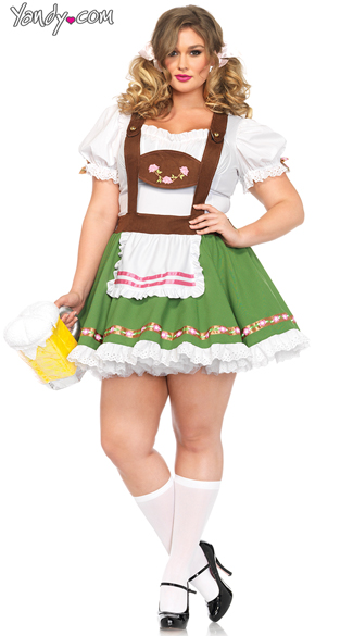 Plus Size Oktoberfest Sweetie Costume Plus Size German Beer Costume