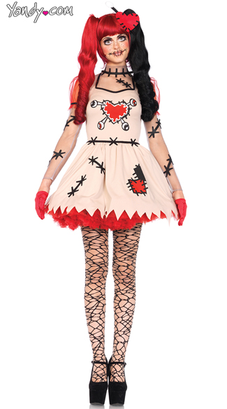 Voodoo Cutie Costume, Sexy Doll Costume, Sexy Voodoo Costume