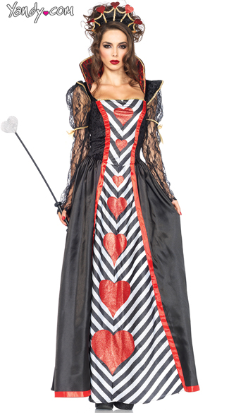 Wonderland Queen Costume, Queen Of Hearts Costume, Queen Costume