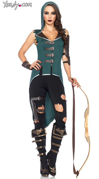 Rebel Robin Hood Costume, Sexy Robin Hood Costume, Fairytale Costume