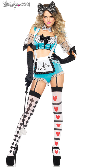 Vixen Alice Costume, Sexy Alice Costume, Alice In Wonderland Costume