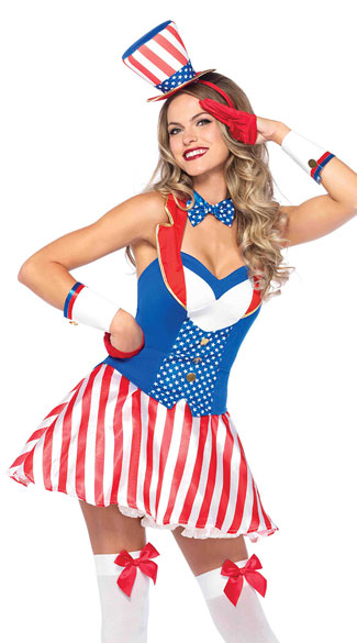 Yankee Doodle Darlin\' Costume, Sexy Fourth of July Costume, Sexy Patriotic Costume