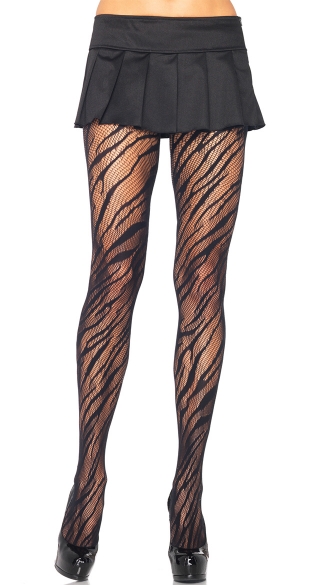Zebra Net Pantyhose, Animal Print Pantyhose, Zebra Pantyhose