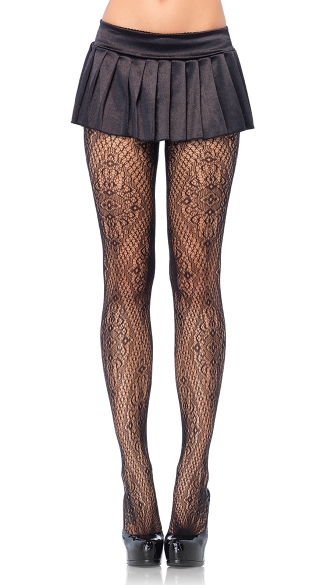 Florentine Lace Pantyhose, Sexy Lace Pantyhose, Sexy Sheer Lace Pantyhose
