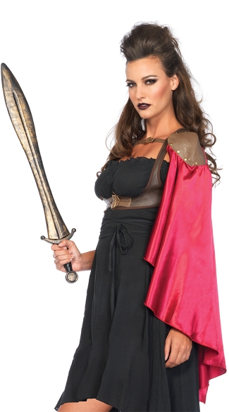 Warrior Harness Cape, Medieval Warrior Costume, Warrior Halloween Costume