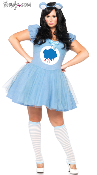 Plus Size Grumpy Bear Costume, Care Bear Costume, Plus Size Animal Costume
