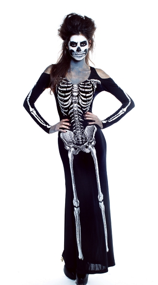 Bone Appetit Costume, Skeleton Costume, Skeleton Halloween Costume