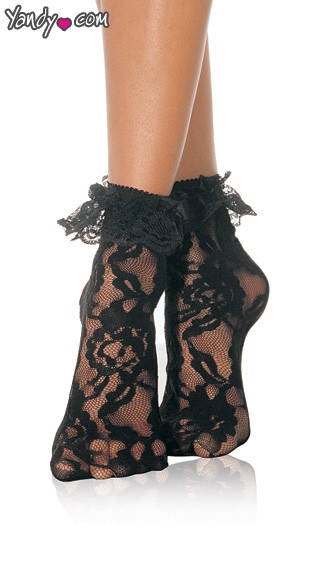 Lace Anklet with Ruffle
