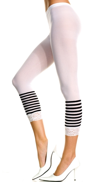 Striped Bottom Leggings