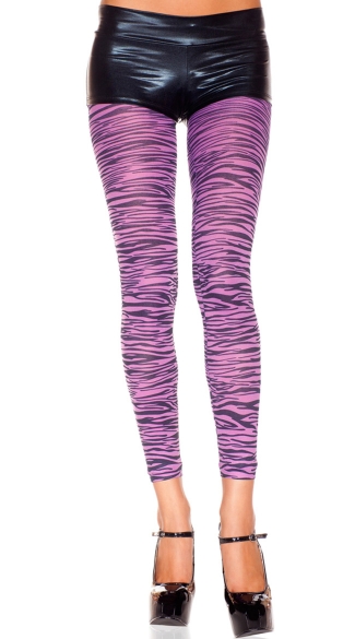 zebra flared leggings