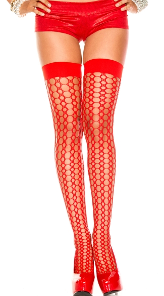 Crochet Hole Thigh High