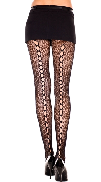 Crochet Pantyhose with Keyhole Backseam