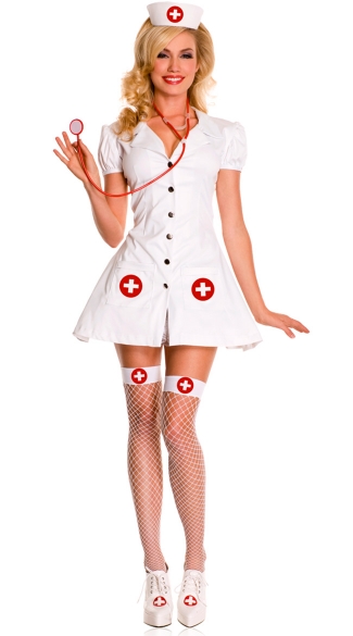 Sexy Nurse On Duty Costume Sexy Nurse Costume Nurse Halloween Costume