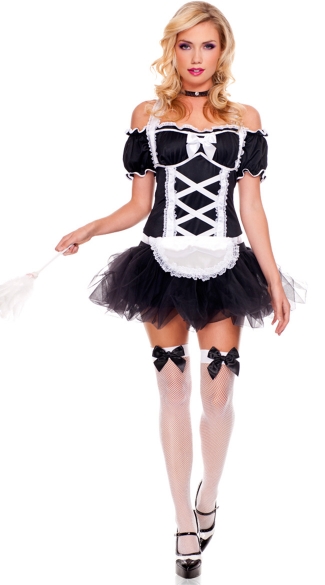 Frisky French Maid Costume, French Maid Halloween Costume, French Maid Outfits