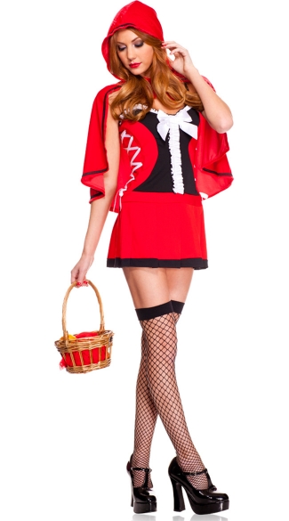 Lace Up Red Riding Hood Costume