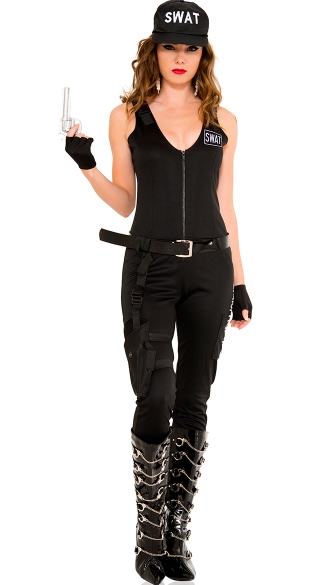 Sexy SWAT Babe Costume, Sexy Police Costume, Lady SWAT Costume