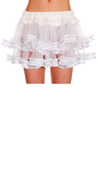 Double Layered Ruffle Petticoat, Petticoat Skirt, Petticoat Slip