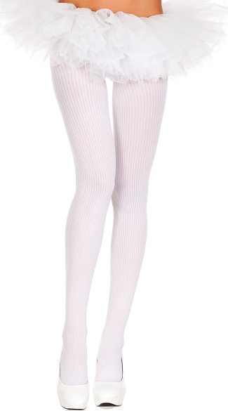 Classic Spandex Ribbed Tights