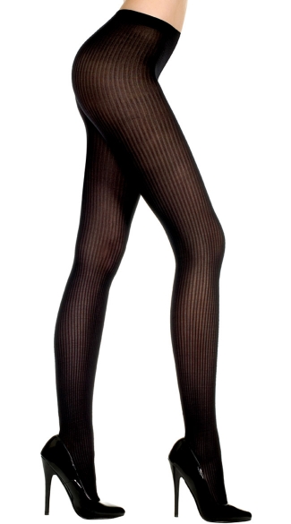 Opaque Ribbed Tights