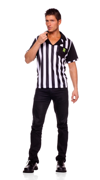 Mens Referee Costume, Referee Costumes for Men, Male Referee Shirt