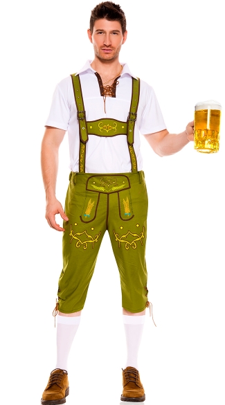 Mr. Oktoberfest Costume, Mens Beerfest Costume, Mens Lederhosen Costume
