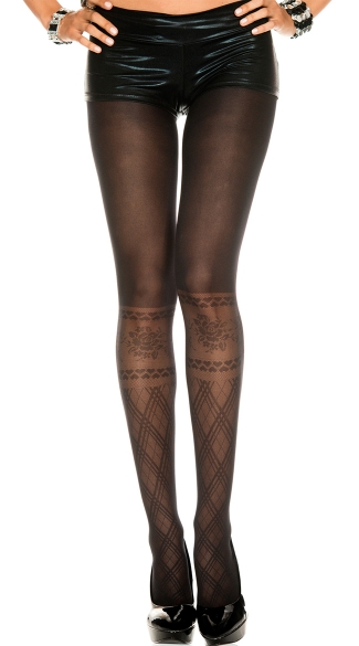 knee high opaque tights