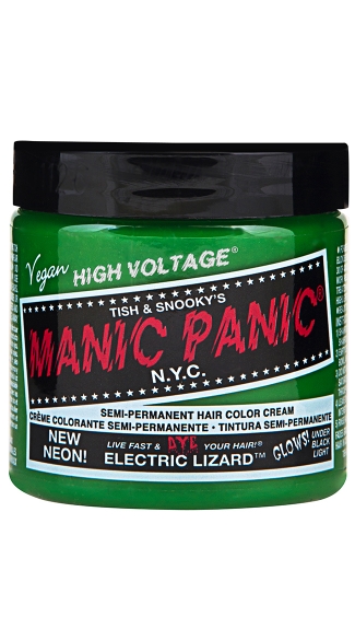 Electric Lizard Classic Creme, Temporary Hair Color, Halloween Hair Color