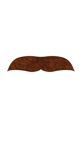 Brown Dick Johnson Mustachio, Fake Brown Mustache