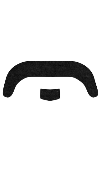 Black Flavor Savor Mustachio, Costume Flavor Savor Mustache, Thick Black Mustache