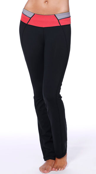 Colorblock Yoga Pants, Black Yoga Pants, Black Gym Pants
