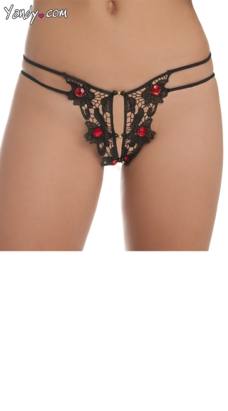 Butterfly Crotchless Panty, Crotchless Panties, Crotchless Lace Panty