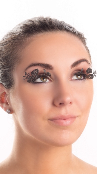 Laser Cut Rose Eyelashes, Paper Flower Eye Lashes, Paper Rose Eye Lashes