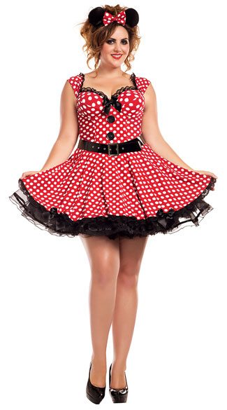 Plus Size Missy Mouse Costume, plus size sexy missy mouse costume, plus size minnie costume, plus size sexy minnie costume, plus size mouse costume, plus size sexy mouse costume