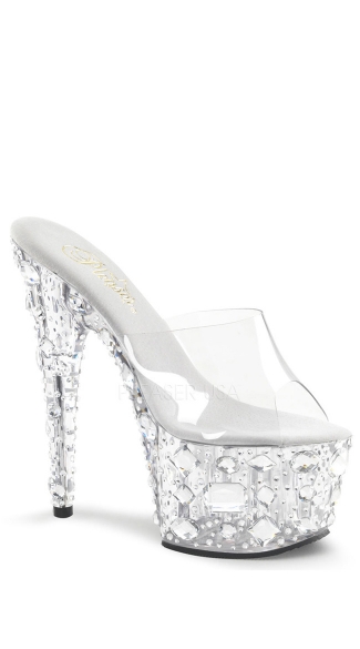 7 Jewel Side Platforms, 7 Inch Platform Shoes