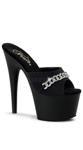 7\" Heel, 2 3/4\" Pf Slide Featuring R/s Chain Embellishment