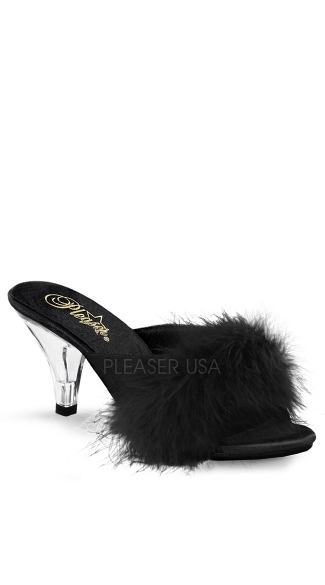 3\" Heel Fur Sandal