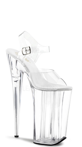 10\" Heel, 6 1/4\" Pf Ankle Strap Sandal