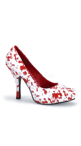 Blood Splatter Zombie Pump, Bloody Pumps, Bloody Shoes, Zombie Shoes, Zombie Costume Shoes - Yandy.com