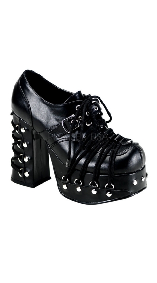 Goth Punk Corseted Shoes, Goth Shoes, Punk Shoes, Lace Up Shoes